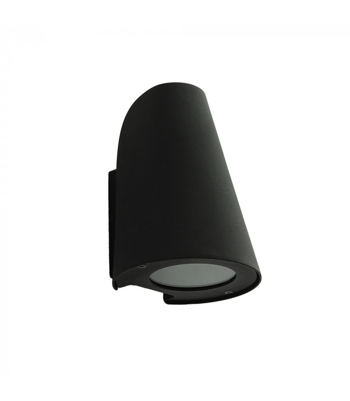 Modern Outdoor Wall Lamp Black 1 Light  with Clear Shade, E27, IP44