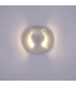 Modern LED Outdoor Wall Lamp Silver, Warm White 3000K 300lm, IP44