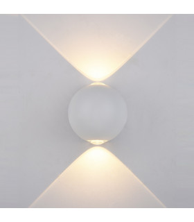 Modern LED Outdoor Wall Lamp White, Warm White 3000K 140lm, IP44