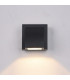 Modern LED Outdoor Wall Lamp Black, Warm White 3000K 120lm, IP54