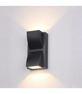 Modern LED Outdoor Wall Lamp Black, Warm White 3000K 120lm, IP54