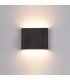Modern LED Outdoor Wall Lamp Black, Warm White 3000K 360lm, IP44