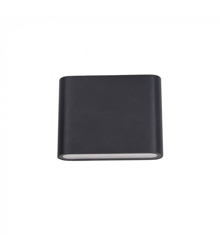 Modern LED Outdoor Wall Lamp Black, Warm White 3000K 360lm, IP44