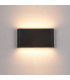 Modern LED Outdoor Wall Lamp Black, Warm White 3000K 720lm, IP44
