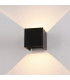 Modern LED Outdoor Wall Lamp Black, Warm White 3000K 300lm, IP44