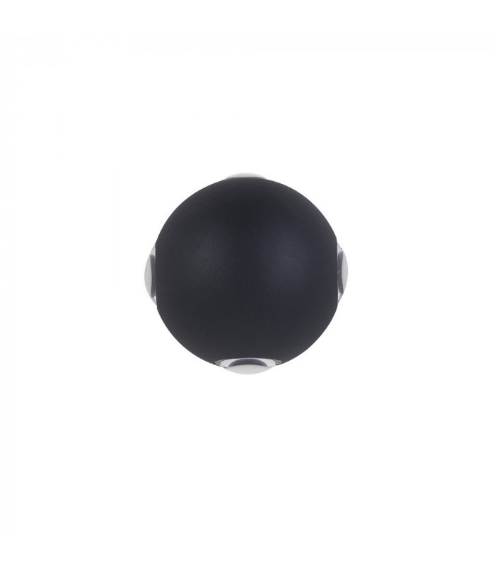 Modern LED Outdoor Wall Lamp Black, Warm White 3000K 280lm, IP44