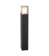 Outdoor Large Bollard, Black, IP65, E27