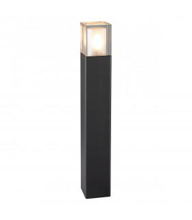 Outdoor Large Bollard, Black, IP65, E27