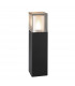 Outdoor Medium Bollard, Black, IP65, E27