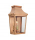 Outdoor 1 Light Large Half Lantern, Copper, IP44, E27