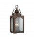 Outdoor 1 Light Small Wall Lantern, Copper Oxide, IP44, E27