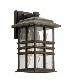 Outdoor 1 Light Wall Lantern, Olde Bronze, IP44, E27