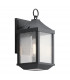 Outdoor 1 Light Small Wall Lantern, Distressed Black, IP44, E27
