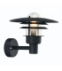 Outdoor 1 Light Wall Light Black , IP55, E27