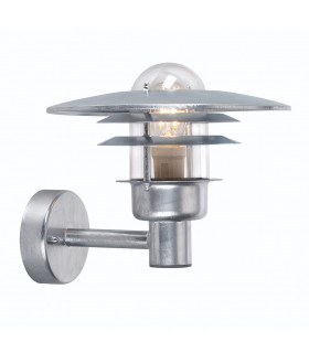Outdoor 1 Light Wall Light Galvanized , IP55, E27
