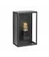 Outdoor Half Wall Light, Black, IP44, E27