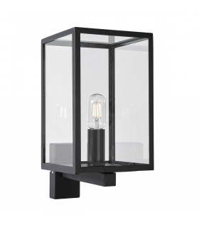 Outdoor Wall Light with Arm, Black, IP44, E27