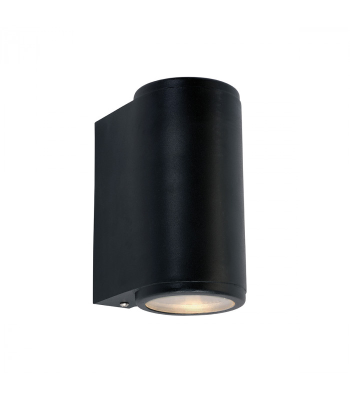 Outdoor 2 Light Up, Down Wall Light Black , IP44, GU10