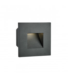 Integrated LED Outdoor Mini LED Recessed Wall Light Graphite , IP65