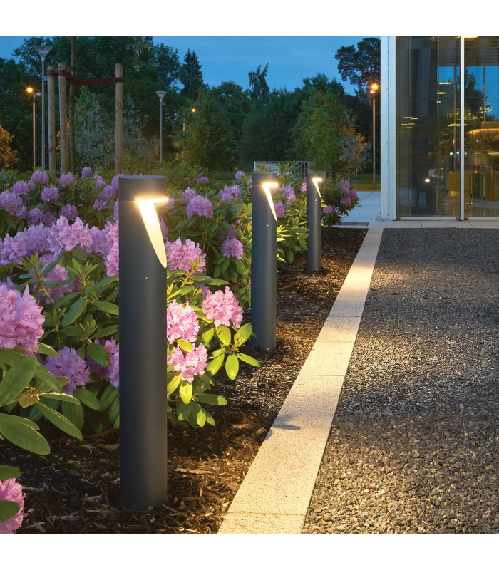 Integrated LED Outdoor LED Bollard, Graphite, IP54