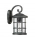 Outdoor 1 Light Medium Wall Lantern, Earth Black, IP44, E27