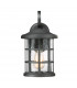 Outdoor 1 Light Medium Wall Lantern, Earth Black, IP44, E27