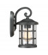 Outdoor 1 Light Small Wall Lantern, Earth Black, IP44, E27