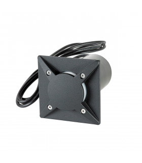 Outdoor Square Recessed Ground Light Black , IP68, GU10 LED