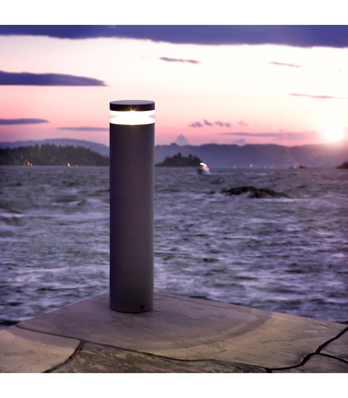 Integrated LED Outdoor LED Large Bollard, Graphite, IP65