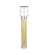 Outdoor Large Bollard Natural Wood & Galvanized , IP65, E27