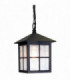 1 Light Outdoor Ceiling Chain Lantern Black IP43, E27
