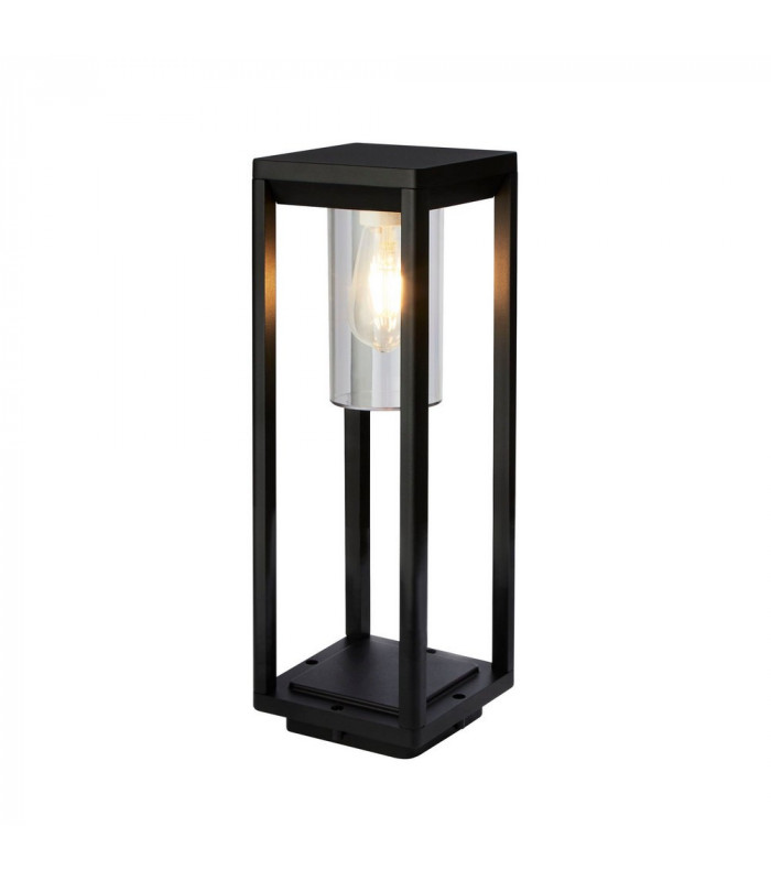 Outdoor Post - 450mm, Black With Clear Diffuser
