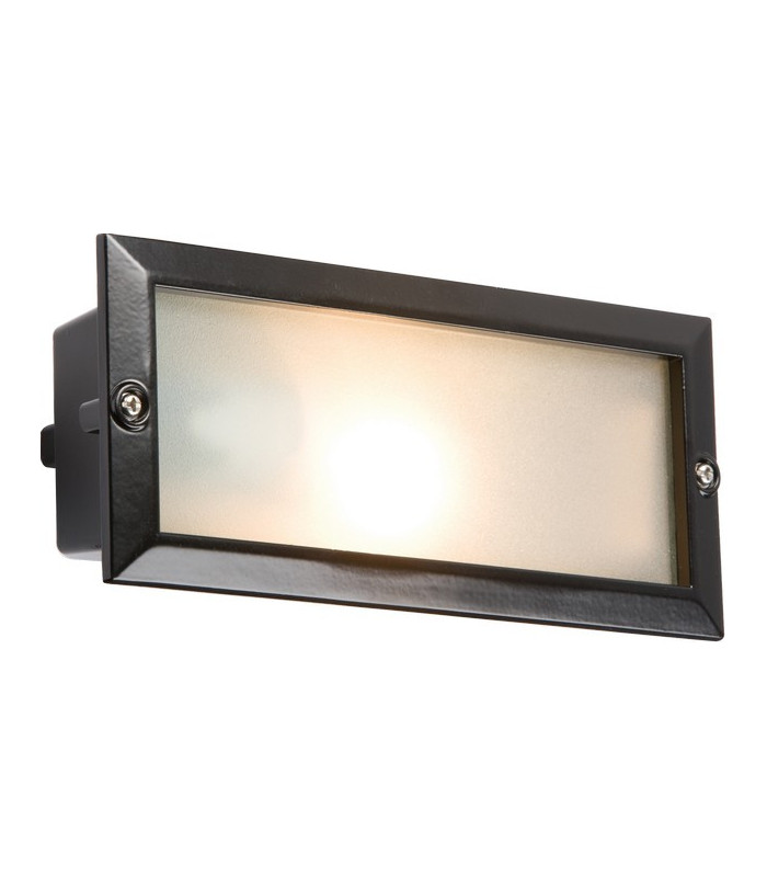 Bricklight with Plain and Louvred Black Cover, IP44, E27