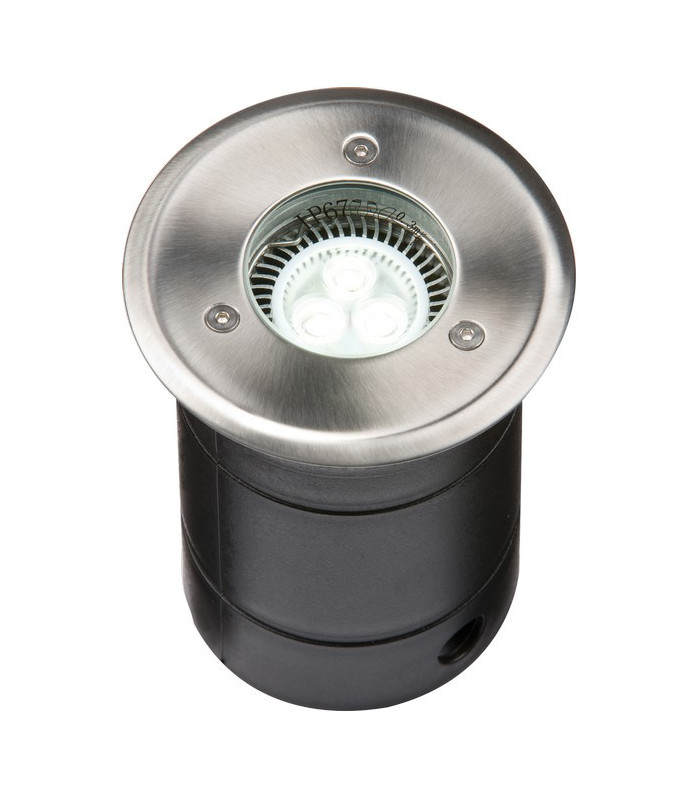 Grade 304 Stainless Steel Walkover / Driveover Light, Depth - 140mm, Flange - 105MM, 230V, IP67