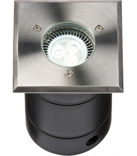 Square Stainless Steel Walkover / Driveover Light, 230V, IP67