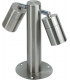 Adjustable Stainless Steel Bollard 260mm, IP65 2 x GU10 35W max.