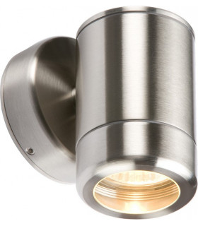Stainless Steel Single Fixed GU10 35W Fitting, 230V IP65