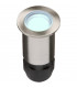 24V Small Stainless Steel Ground Fitting 4 x Blue LED, IP67