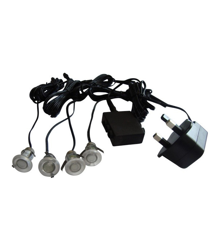 Mini LED Kit 4 x 0.1W Blue LEDs, IP44