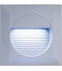 White LED Grey Aluminium Square Recessed Wall Light, IP44
