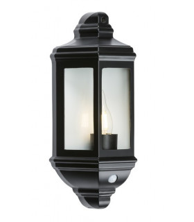 Die-Cast Aluminium Clear Glass Wall lantern with PIR Sensor, IP33 60W