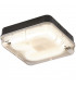 Emergency Bulkhead with Prismatic Diffuser and Black Base, IP65 28W Square