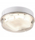 Emergency Bulkhead with Prismatic Diffuser and White Base, IP65 28W Round