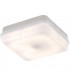 Emergency Bulkhead with Opal Diffuser and White Base, IP65 28W Square