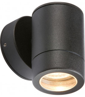 Aluminium Powder Coated Black Fixed GU10 35W Fitting, 230V IP65