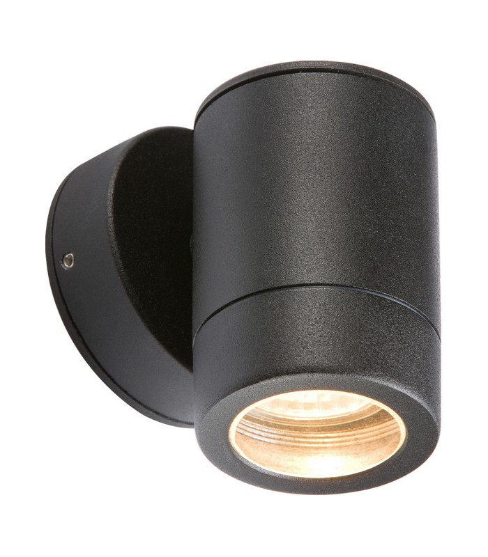 Aluminium Powder Coated Black Fixed GU10 35W Fitting, 230V IP65