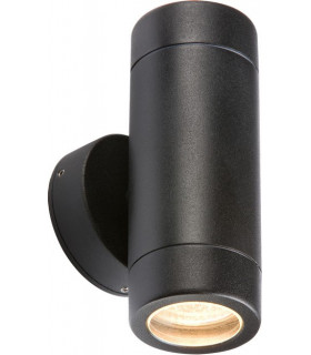 Aluminium Black Powder-coated Up/Down Wall Light, IP65 35W GU10