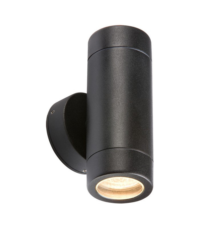 Aluminium Black Powder-coated Up/Down Wall Light, IP65 35W GU10