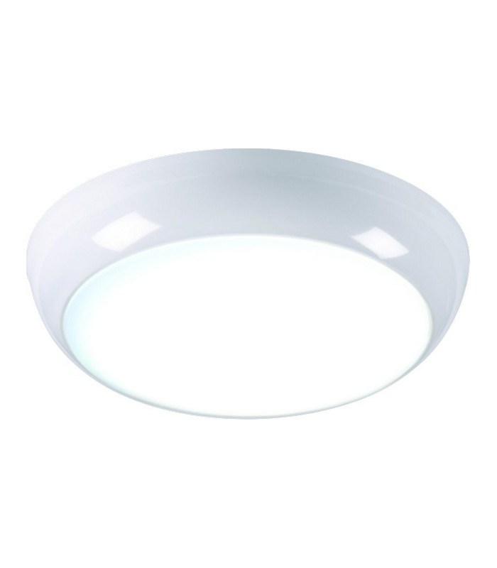 LED Emergency Bulkhead Fitting 6000K, 230V IP44 14W