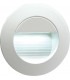 IP54 Recessed Round Indoor/Outdoor LED Guide/Stair/Wall Light White LED, 230V